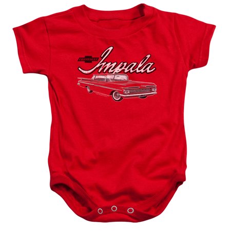 

Chevrolet Classic Impala Infant Snapsuit Red