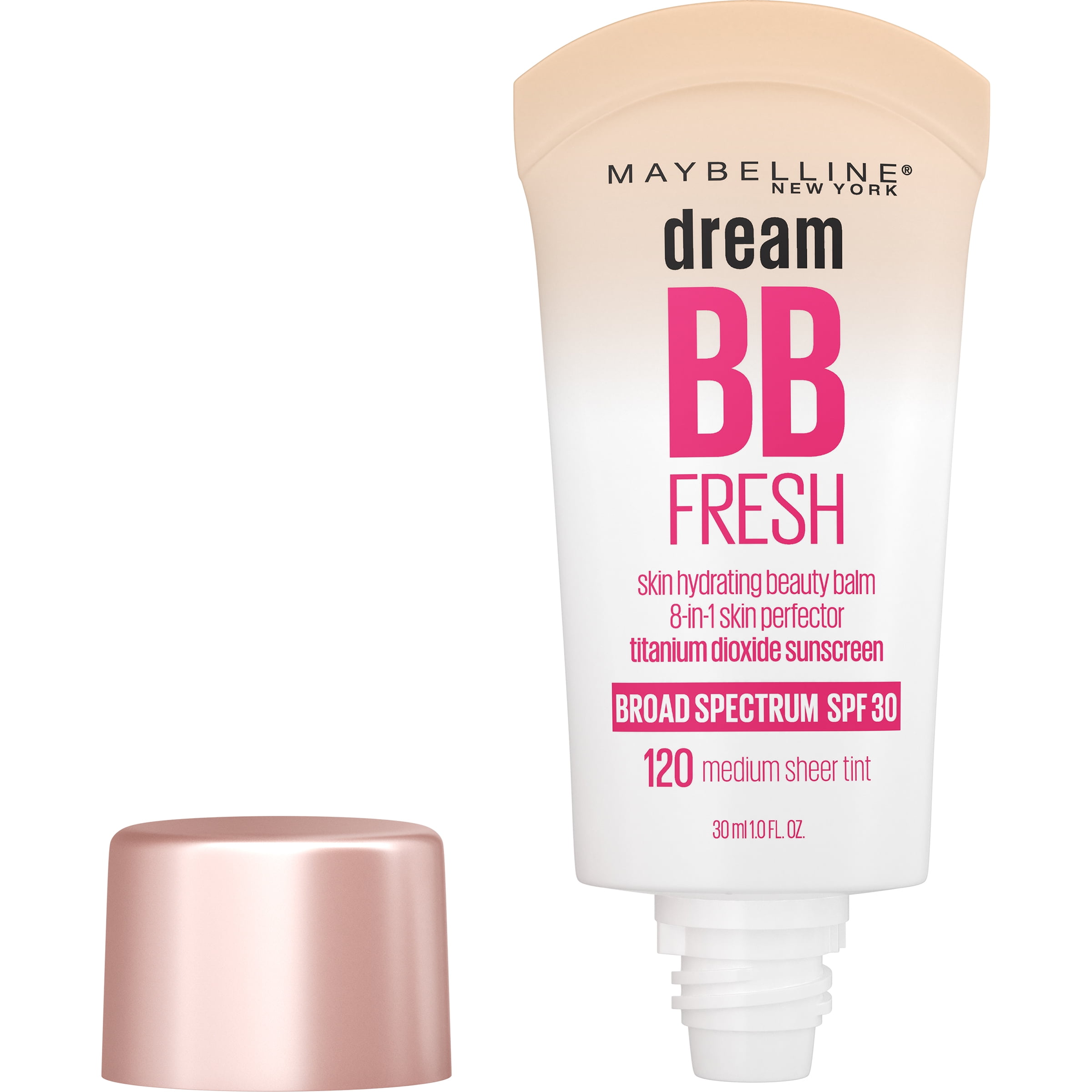 Muildier Toegepast Prediken Maybelline Dream Fresh 8 in 1 Skin Perfector BB Cream, Light Medium, 1 fl  oz - Walmart.com