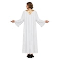 thumbnail image 2 of RUNQHUI Women’s Choir Robe Roman Cassock Flared Long Sleeves Pulpit Robe and Pastor White M, 2 of 5