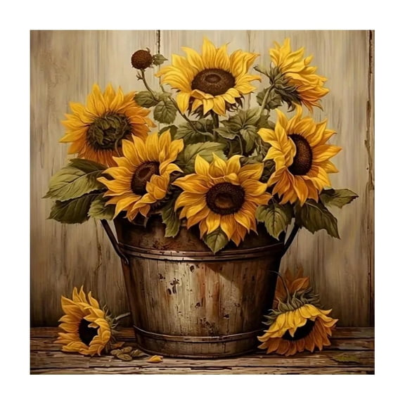 Adult Diamond Art Kit 5D DIY Floral Painting for Beginners, Stress Relief Home Decor