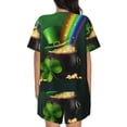 thumbnail image 3 of Picia St. Patrick's Day4 Pajamas Sets for Women Soft Short-Sleeved Pjs with Lounge Shorts Two Piece Sleepwear-Small, 3 of 9