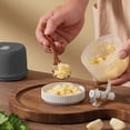 thumbnail image 7 of Oioii 4.52x3.66in Electric Garlic Chopper,Portable Mini Food Processor, USB Rechargeable Vegetable Chopper Blender for Nuts Chili Onion Minced Meat Baby Food and Spices,Black, 7 of 7