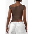 thumbnail image 2 of Remera PRETTYGARDEN 2025 Verano Top Fruncido de Un Hombro, 2 of 8