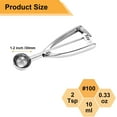 thumbnail image 2 of Small Cookie Scoop Tablespoon Size # Tbsp Silver Stainless Steel Count, 2 of 8