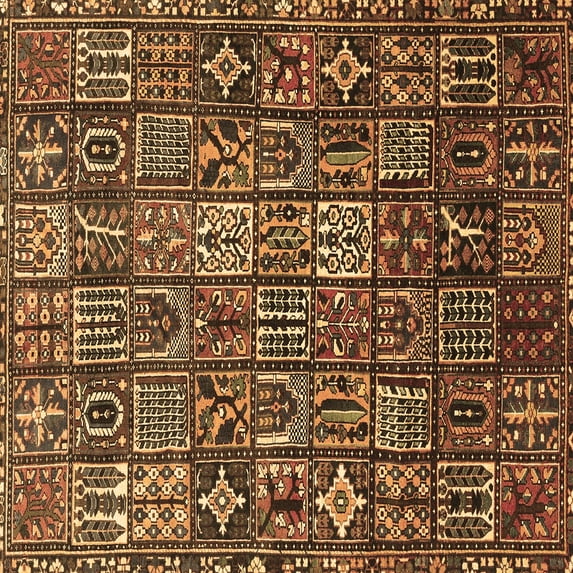 Ahgly Company Indoor Square Persian Brown Traditional Area Rugs, 5' Square