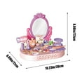 thumbnail image 3 of Pink B Mini Vanity Toy Set With Safe Materials For Kids Pretend Play, 3 of 6