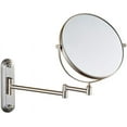 thumbnail image 3 of Wall Mirror, Bathroom Makeup Mirrors, Wall Mounted Brass Double Sided 360° Swivel Magnifying Vanity Shaving Extendable Adjustable, 3 of 8