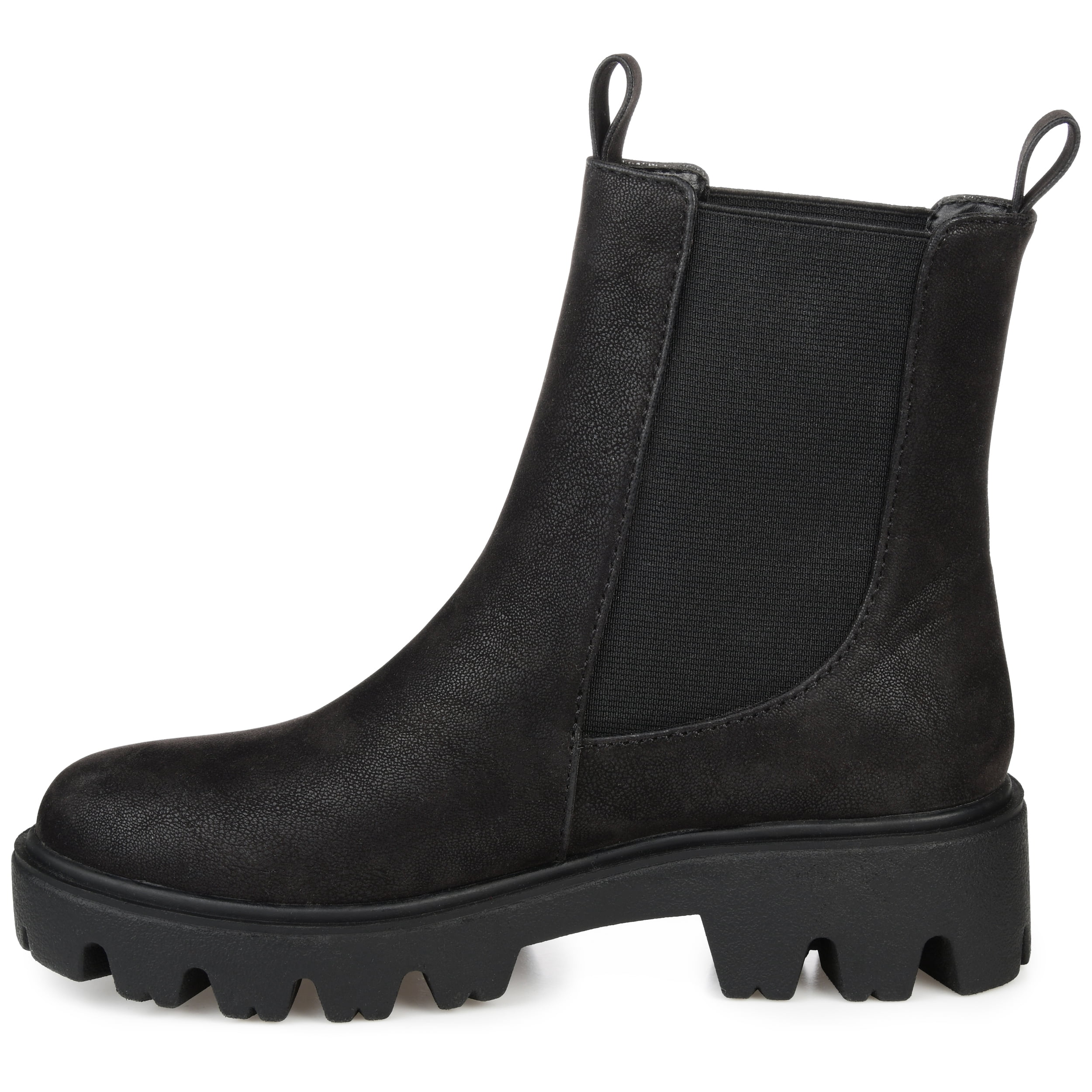 Journee Womens Ivette Pull On Block Heel Booties