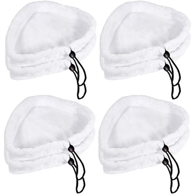 Steam Cleaner Pads Steam Mop Pads for Steam Cleaner Microfibre Cloths Universal Washable Triangular Microfiber Cleaning Pad Cover Washable Cloths Replacement Pads (Pack Of 8)