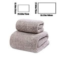 thumbnail image 5 of 2PCS Bath Towel Set, InsCrazy Bath Towels 100% Cotton Towels Bathing Thickened Quick Drying Large Towel Washcloth Water Absorbent Oversized Soft Bathroom Towels 55 X 28Inches, 5 of 7