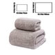 thumbnail image 3 of Set de toallas de baño de terciopelo: extragrande de 70x140 cm, de secado rápido, ultraabsorbente, engrosado, suave gris/morado/café/blanco, duradero, sin esponjoso, paño para el hogar, 3 of 6