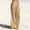*Khaki, variant on ClodeEU Womens Low Waist Linen Blend Wide Leg Pants with Drawstring ,Lightweight Summer Pants with Pocket Navy,Womens Plus S