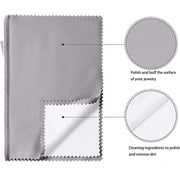 Jewelry Cleaning Cloth Polishing Cloth for Gold, Silver, Platinum Jewelry 11 X 14 Xtra Large Pro Size Microfiber