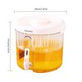 thumbnail image 3 of Cubo de bebidas heladas de 4L Refrigerador de gran capacidad Hervidor frío (redondo blanco), 3 of 8