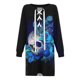 thumbnail image 4 of Moda mujer otoño estampado casual cuello redondo manga larga vendaje vestido con cordón Fridja  yut1992, 4 of 4