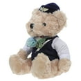 thumbnail image 4 of Adorable oso de peluche de azafata, animal de peluche para centros de mesa de fiesta, muñeco de oso suave y tierno, lindo juguete de peluche de azafata de aerolínea, 4 of 8
