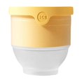 thumbnail image 2 of 3 Inch Large Round Ice Ball Maker Food Grade Silicone Mold for Whiskey and Cocktails Slow Melting Sphere Tray for Home Bar and Party Use, Yellow, 2 of 3