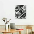 thumbnail image 3 of PRATYUS Canvas Wall Art Black And White Eiffel Tower Canvas Print Artwork Pairs Tower Wall Art Paintings Modern Picture Print  for Living Room Dinning Room Bedroom Bathroom Home Decor, 3 of 5