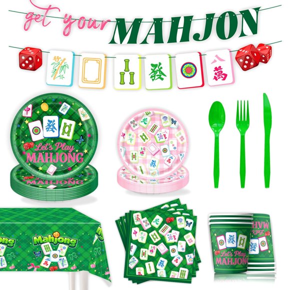 MKHSQHDG Todays Daily Deals Mahjong and Party ; Ladies' Game Night Family Entertainment Day Themed Birthday Party