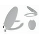 thumbnail image 1 of Asiento Wc Alargado Gris, 1 of 2