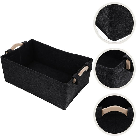 TAILTOSS Storage Basket Felt Cube Bin Space Saving for Home Storage 1Set