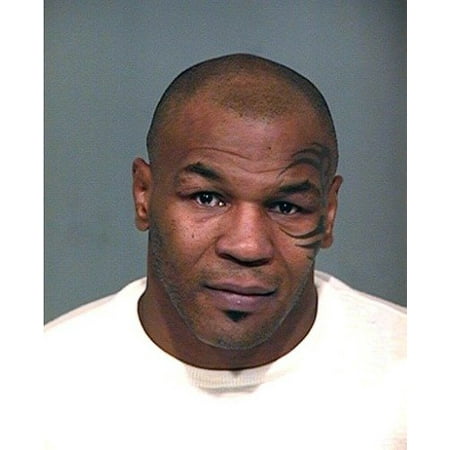 Laminated Poster Conversations Mike Tyson Mugshot Glossy Poster Banner Boxer Heavyweight Poster Print 24 x (Mike Tyson Best Boxer)