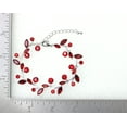 thumbnail image 4 of Faship Gorgeous Red Rhinestone Crystal Floral Bracelet 6.5"-8.5", 4 of 4