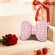 thumbnail image 4 of Cojín Decorativo con Lazo, Almohadón de Peluche Suave con Soporte Lumbar, Cojín de Acento con Relleno, 38 x 30 cm para Hogar, Oficina, Sofá, Silla, 4 of 6