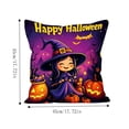 thumbnail image 4 of Halloween Pillow Cover 18x18, Fall Spooky Throw Pillow Case, Soft Polyester Decorative Cushion Cover, Hidden Zipper, Machine Washable for Couch Living Room by MPOISVA, 4 of 7