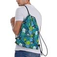 thumbnail image 4 of Yiaed Shark And Leaves Print Drawstring Bags Drawstring Backpack Bulk String Back Pack Gym Sport Bag-Medium, 4 of 5