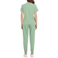 thumbnail image 6 of Busydd Womens Scrubs Sets 2 Piece Short Sleeve Cutout Neck Scrubs Tops and Jogger Pants Soft Comfy Solid Color Scrub Set XL, 6 of 6