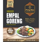 Pring Mas Bumbu Instan Empal Goreng (Instant Seasoning Fried Jerked Beef) NO MSG -1.5oz (45g) HALAL (Pack of 3)