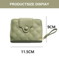 thumbnail image 2 of Women Wallet Leather Zip Around Large Capacity Ladies Travel Purse Wristlet - green, 2 of 5