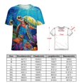 thumbnail image 2 of Nautical Green Sea Turtles Women's T-Shirt Short Sleeve T Shirts Tops Tee Ladies Loose T, 2 of 6