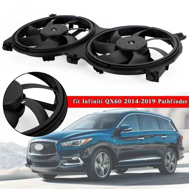 Motor Genic Radiator Cooling Fan Assembly 214813JA2E fit Infiniti QX60 20142019 Pathfinder