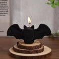 thumbnail image 2 of Halloween Decorations Indoor, 2'' Bat Design Candles for Home Decor, Bat, Gothic, Scented Soy Candle, Fall Decor, Halloween Gifts for Women Boo Basket Stuffers - Black, 2 of 4