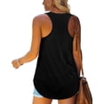 thumbnail image 2 of Womens Racerback Tank Tops Loose Fit Causal Summer U Neck, 2 of 5
