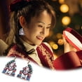 thumbnail image 2 of Xihbxyly Pendientes Navideños con Diseño de Muñeco de Nieve, Detalles de Renos Coloridos, Estilo Festivo de Copo de Nieve Acrílico, Ideal para Reuniones Navideñas, Regalo Perfecto para Tus Seres Quer, 2 of 7