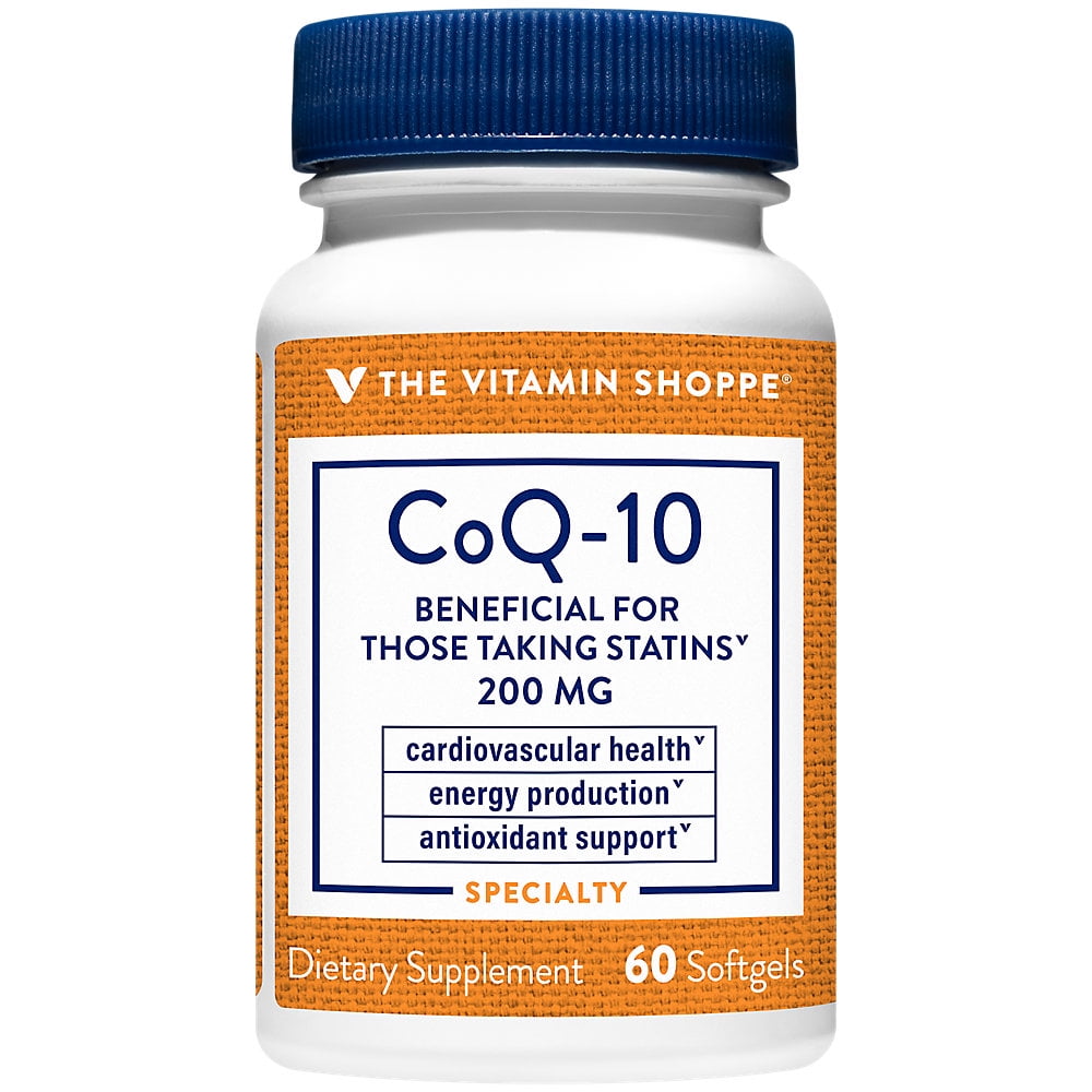 The Vitamin Shoppe CoQ10 200mg Beneficial for Those Taking Statins