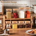 thumbnail image 5 of MEGADOO 8oz Glass Spice Jars with Bamboo Lids, 12 Pack Airtight Seasoning Containers with Labels, 5 of 7