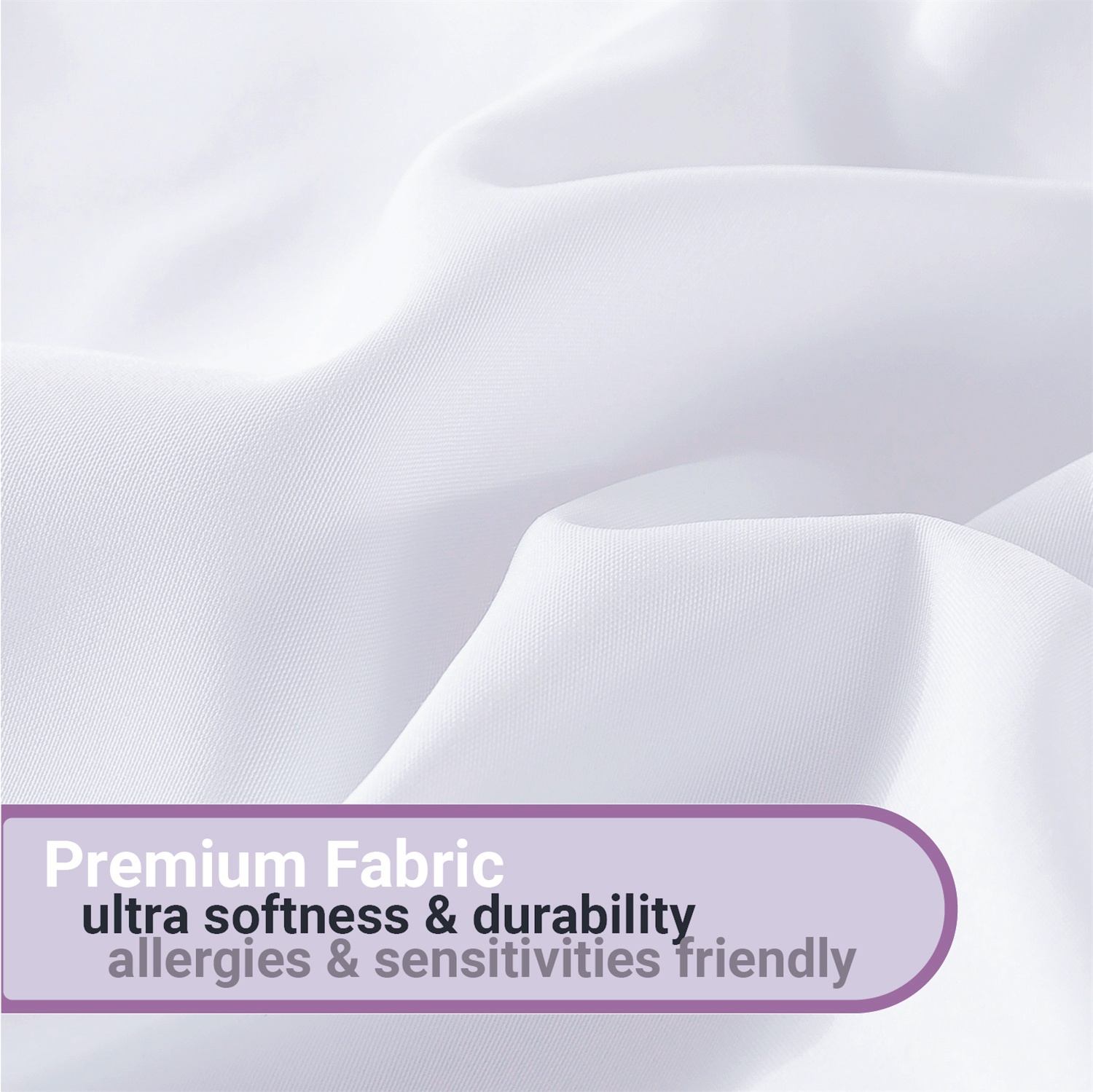 KINMEROOM Queen Duvet Insert - Hotel Style Down Alternative White Comforter, Quilted All Season Duvet with Corner Tabs