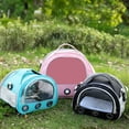 thumbnail image 6 of Portable Pet Carrier, Foldable and Breathable Small Animal Travel Bag with Shoulder Strap for Cats, Birds, and Hamsters, 6 of 8