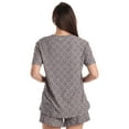thumbnail image 3 of Just Love Womens Pajama Set (Grey Pink Stars, 2X), 3 of 3