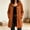 Orange, variant on ZunFeo Women’s Hooded Suede Coat, Casual Drawstring Mid‑Length Button Down Fall Winter Trench Coat Jacket