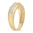 thumbnail image 4 of FB Jewels 14kt Yellow Gold Mens Round Diamond Wedding Band Ring 1/2 Cttw Size 9.5, 4 of 4