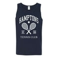 thumbnail image 2 of Wild Bobby Hamptons Tennis Club Est 1986 Sports Mens Tank Top, Navy, Large, 2 of 6
