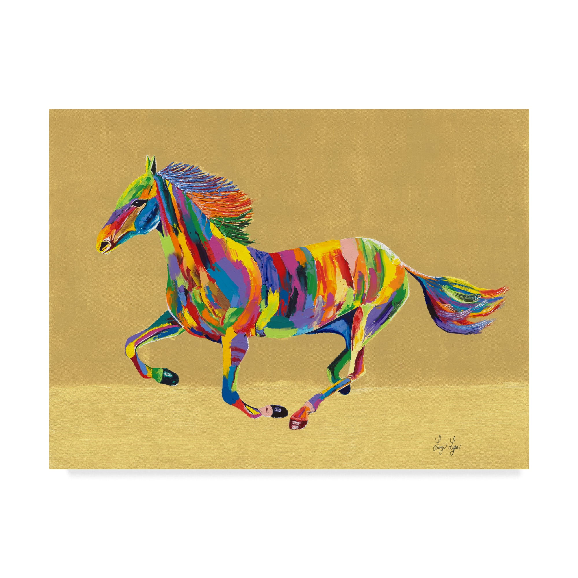 Trademark Fine Art 'G Wild Princess' Canvas Art by Linzi Lynn Walmart