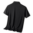 thumbnail image 4 of Mens Striped Polo Shirts Business Pullover Tshirts Casual Lightweight Tops Trendy Summer Outfits, 4 of 4