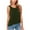Women Army Green Tank tops for Girls, variant on HAPIMO Women's Loose Tank Tops Summer Beach Tees Solid Color Cotton Sleeveless Workout Shirts Round Neck Casual Relaxed Tops for Teen Girls Trendy Green