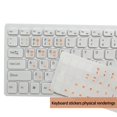 thumbnail image 2 of Pegatinas para la cubierta del teclado coreano para MacBook, pegatinas con letras estándar, color azul, 2 of 5